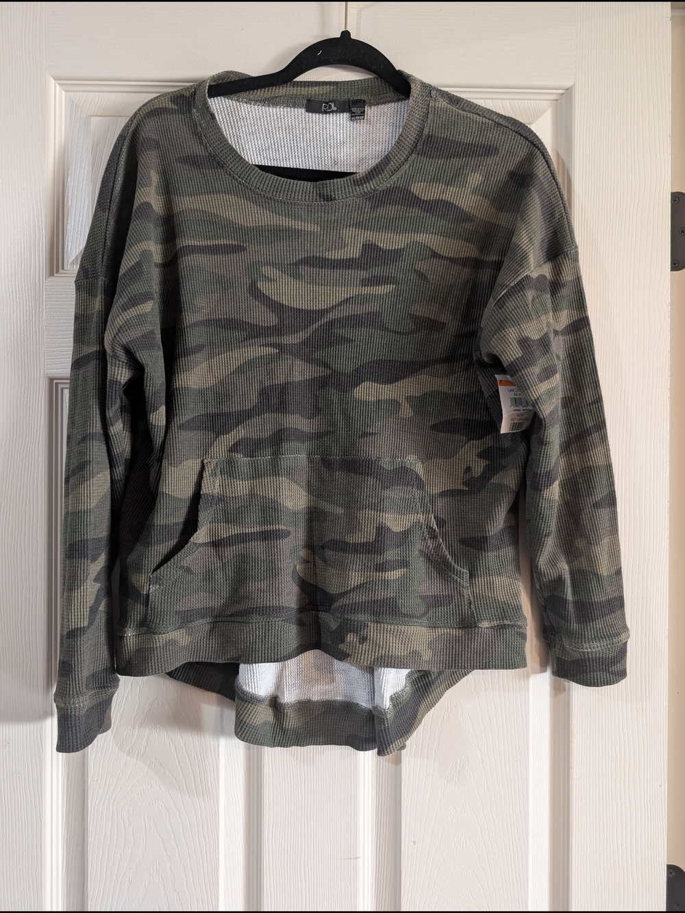 RDI Camo Waffle Knit Sweater